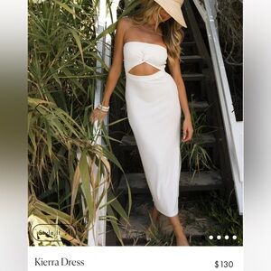 NWOT L*Space Kierra dress in cream